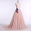 Strapless Sweetheart Blush Pink A line Long Evening Prom Dresses, Popular Cheap Long 2022 Party Prom Dresses, 17240