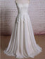 Strapless Sweetheart Lace A-line Long Wedding Bridal Dresses, WD292