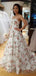 Sweetheart 3D Flower A-line Long Evening Prom Dresses, Evening Party Prom Dresses, 12337