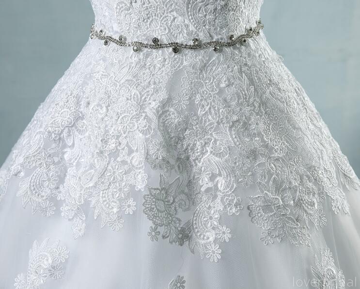 Sweetheart A-line Lace Cheap Wedding Dresses Online, Cheap Bridal Dresses, WD499