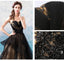 Sweetheart Black Strapless A-line Long Evening Party Prom Dresses, Prom Dresses Stores, 12334