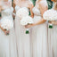 Sweetheart Champagne Chiffon Cheap Long Bridesmaid Dresses Online, WG255