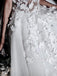 Sweetheart Cute Flower See Through Cheap Wedding Dresses Online, Cheap Wedding Gown, WD669