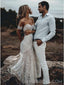 Sweetheart Lace Mermaid Wedding Dresses Online, Cheap Lace Bridal Dresses, WD460