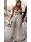 Sweetheart Lace See Through Cheap Wedding Dresses Online, Cheap Unique Bridal Dresses, WD596