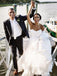 Sweetheart Organza Ball Gown Wedding Dresses, Cheap Wedding Gown, WD689