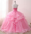 Sweetheart Pink Beaded Cheap Evening Prom Dresses, Sweet 16 Dresses, 17489