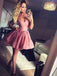 Sweetheart Pink Simple Cheap Short Homecoming Dresses Online, CM628