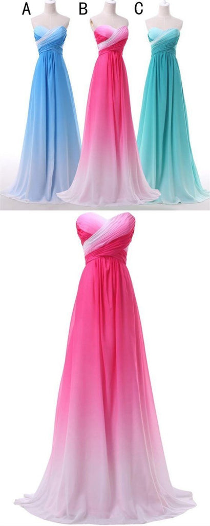 Sweetheart Prom Dresses,Gradient Prom Dresses,Chiffon Bridesmaid  Dresses, Cheap Prom Dresses,Party Dresses ,Cocktail Prom Dresses ,Evening Dresses,Long Prom Dress,Prom Dresses Online,PD0191