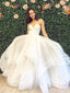 Sweetheart Ruffle Ball Gown Wedding Dresses Online, Cheap Bridal Dresses, WD654