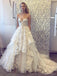 Sweetheart Ruffle Lace A-line Cheap Wedding Dresses Online, Cheap Bridal Dresses, WD533