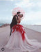 Sweetheart Ruffle Tulle Ball Gown Long Evening Prom Dresses, Evening Party Prom Dresses, 12205