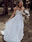 Sweetheart See Through A-line Lace Wedding Dresses, Cheap Wedding Gown, WD684