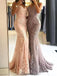 Sweetheart Spaghetti Straps Lace Mermaid Floor Long Custom Evening Prom Dresses, 17424