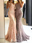 Sweetheart Spaghetti Straps Lace Mermaid Floor Long Custom Evening Prom Dresses, 17424