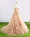 Sweetheart Tulle Hand Made Flower A-line Cheap Evening Prom Dresses, Sweet 16 Dresses, 17493