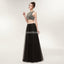 Two Pieces Black Tulle Evening Prom Dresses, Evening Party Prom Dresses, 12023