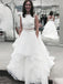 Two Pieces Organza A-line Wedding Dresses Online, Cheap Simple Bridal Dresses, WD452