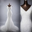 Two Straps V Neckline Lace Mermaid Wedding Bridal Dresses, Custom Made Wedding Dresses, Affordable Wedding Bridal Gowns, WD249