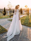 Unique Design beaded Beach Long Wedding Dresses Online, Cheap Bridal Dresses, WD529