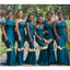 Unique Mismatached Teal Mermaid Cheap Long Cheap Bridesmaid Dresses Online, WG647