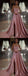 Unique Pink A-line Strapless High Slit Long Prom Dresses Online,12838