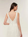 V Neck Lace Cheap Boho Wedding Dresses, Cheap Wedding Gown, WD708