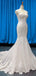 V Neck Lace Mermaid Wedding Dresses, Cheap Wedding Gown, WD721