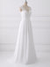 V Neck Lace Straps Simple Custom Cheap Beach Wedding Dresses, WD317