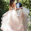 V Neck Simple Tulle A-line Cheap Wedding Dresses, Mermaid Wedding Gown, WD702
